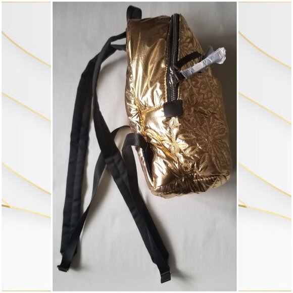 Desigual Gold Floral Backpack - Picture 6 of 16
